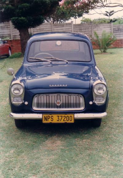 A 1956 Ford Prefect 