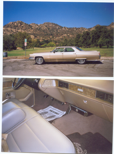A 1970 Cadillac  