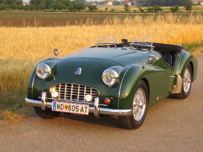 A 1957 Triumph TR 3 