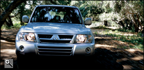 A 2005 Mitsubishi Montero 