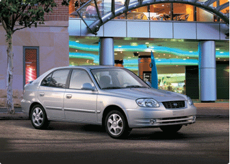 A 2005 Hyundai Accent 